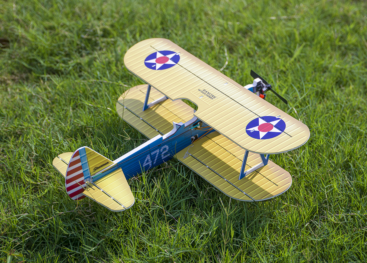 Dancing-Wings-Hobby-E25-Stearman-PT-17-Kaydet-450mm-Spannweite-PP-Material-RC-Flugzeug-Doppeldecker--1982213-15